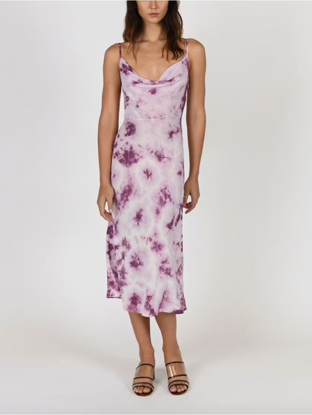 Realisation Par Lavender Capulet Silk Dress